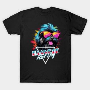 Retro Wave Havanese Hot Dog Shirt T-Shirt